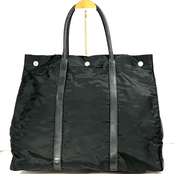 Prada large Nylon and Leather Tote Bag -Luxury Handbag Giveaway - Picture 2 of 7